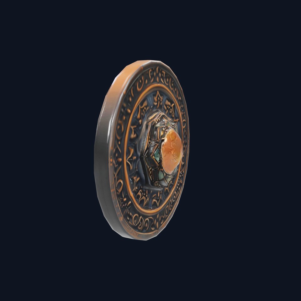 Ornate Bronze Medallion model pack